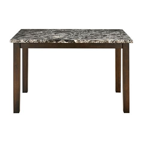 Buy Adrian 4 Seater Marble Top Dining Table (Dark Walnut) Online ...