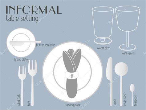 Informal Table Place Setting 的图像结果