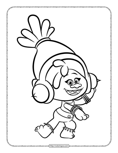 Printable Trolls Coloring Pages (Updated 2024)