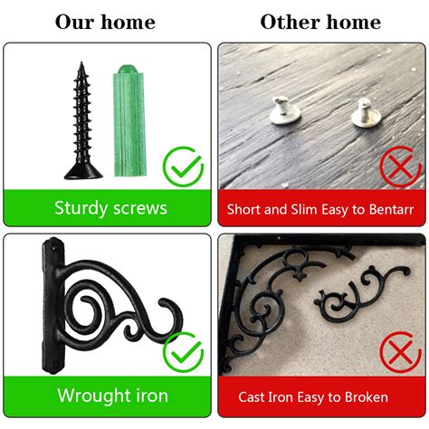 Buy Plant Bracket 6 inch, Decorative Hanging Plants Hangers Outdoor ...