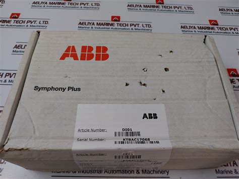 Abb Symphony Plus Di01 Digital Input Module +24V---, 15A – Aeliya ...