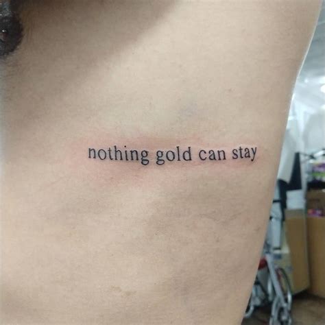 Nothing Gold Can Stay Tattoo