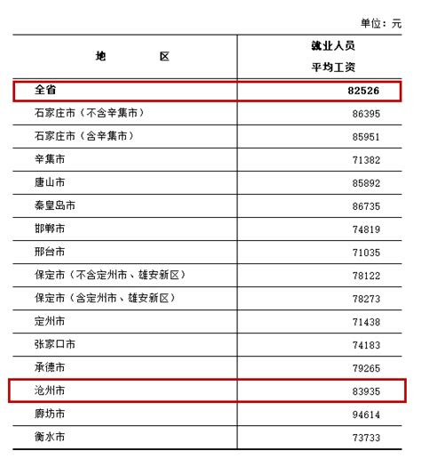 沧州平均工资2023最新标准_新高考网
