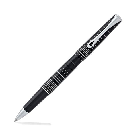 Diplomat Optimist Ring Black Roller Ball Pen | Shop Online | Diplomat ...