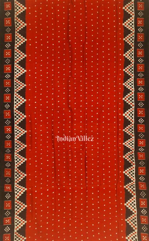 Red Single Butta Border Pasapali Contemporary Silk Saree – IndianVillèz