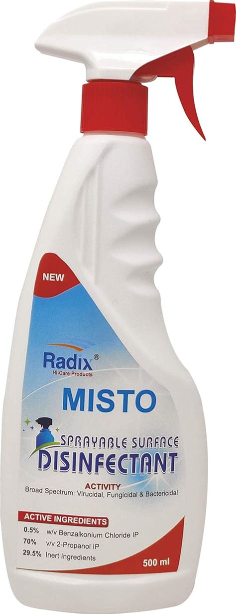 RADIX MISTO :Ready To Use Surface Disinfectant Spray for Hard and Soft ...