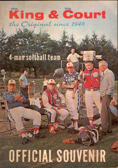 Lot Detail - 1965 The King and His Court- 4 Man Softball Team ...