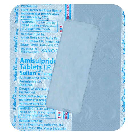 Buy Solian 50 mg Tablet online | Uses, Side Effects, Price and ...