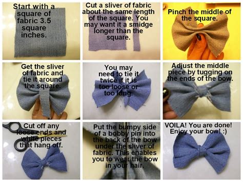 Image result for Cloth Bow Tutorial