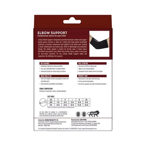 Liveasy Pro Ortho Care Elbow Support (XXL) - Cureka