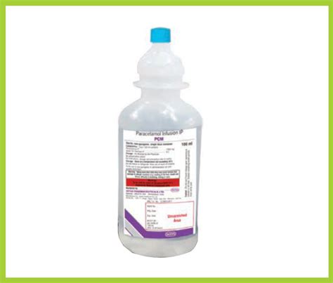 PCM INJ. 100 ML (Paracetamol 1% w/v) by Intas – IshwarPharma