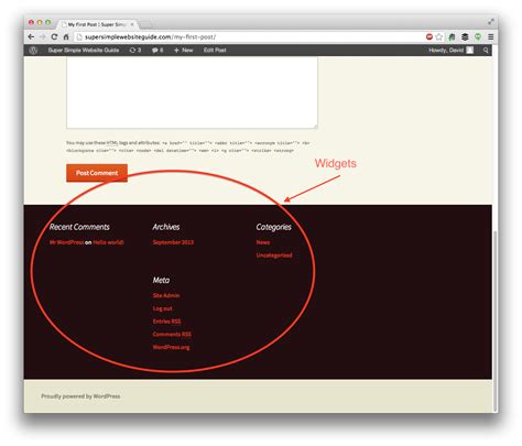 Image result for WordPress Sub Page