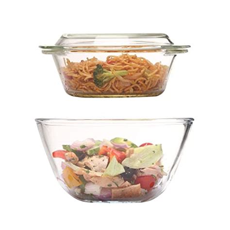 Buy Femora Borosilicate Glass Microwave Safe Mixing Bowl 2100 ML ...