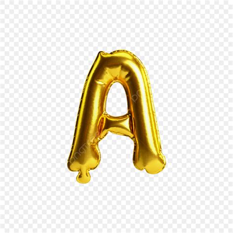 Gold Balloon Letter PNG, Vector, PSD, and Clipart With Transparent Background for Free Download ...