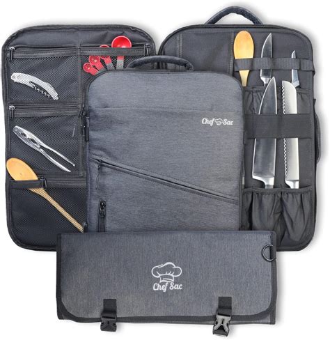Amazon.com: Chef Knife Bag Backpack Set with Knife Roll | Knife Case ...