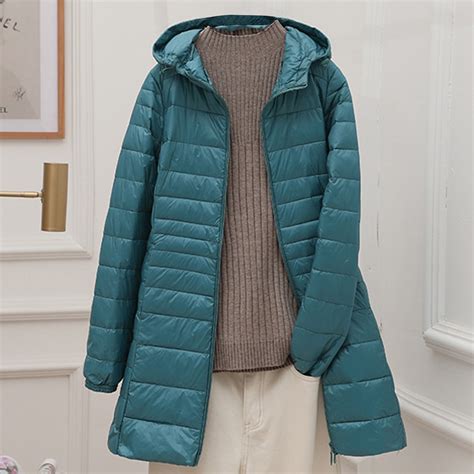 Turilly Women's Down Jacket Lightweight Hooded Lightweight Down Jacket ...