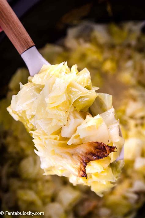 Slow Cooker Cabbage - Fantabulosity
