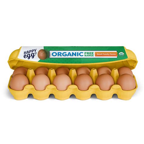 Happy Egg Co Organic Free-Range Large Brown Eggs, (Dozen | Fig App