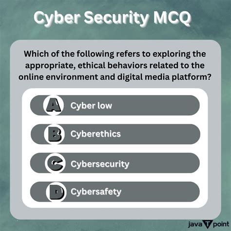 Cyber Security MCQ: ethical behaviors? | JavaTpoint.com posted on the ...