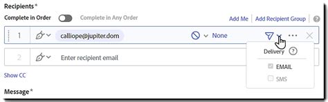 Enable sending agreement URLs to the recipient's phone