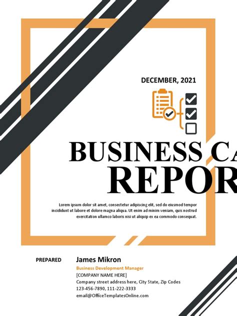 Business Case Cover Page 的图像结果