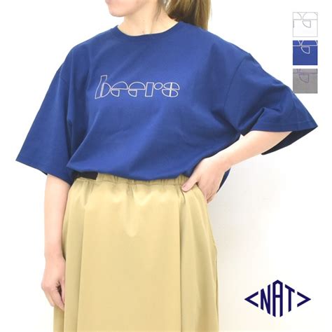NAT ナット プリントTシャツ "beers" 五分袖 コットン N0079 レディース【クリックポスト可】 | BRAND LIST,N ...