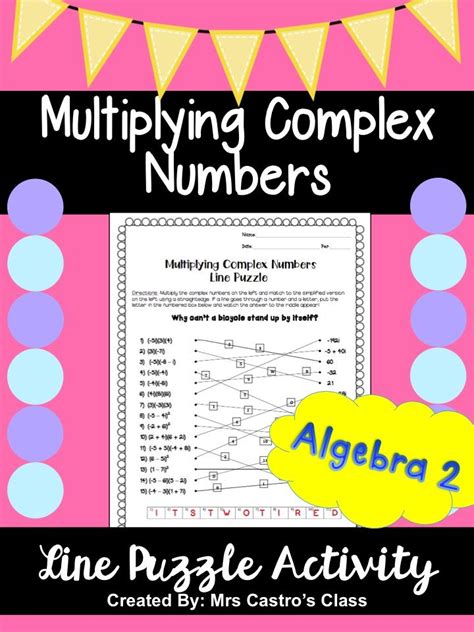 Image result for Multiplying Complex Numbers Activity