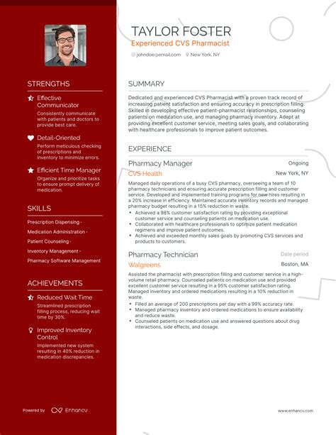 5 CVS Pharmacist Resume Examples & Guide for 2023