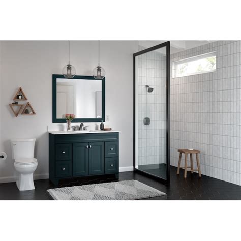 Diamond NOW Goslin 48-in Maritime Blue Bathroom Vanity Cabinet at Lowes.com