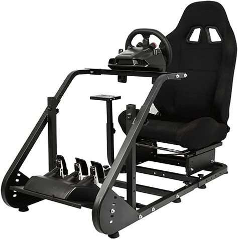 Buy Dardoo Gaming Simulator Cockpit Adjustable with Blackseat Racing ...