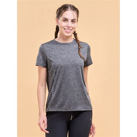 Buy Enamor Womens Athleisure A309-Basic Workout Dry Fit Crew Neck Online