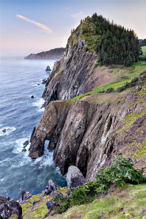 Sea Cliffs of Neahkahnie Mountain Along Oregon North Coast - Oregon ...