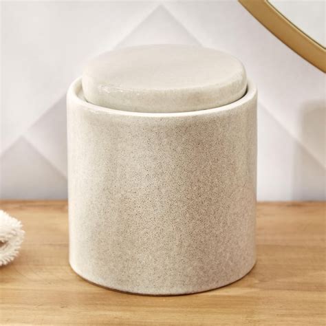 Buy Noelle Reactive Ceramic Cotton Jar from Home Centre at just INR 599.0