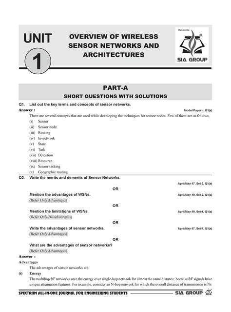 WSN spectrum - Wsn - Unit-1 Overview of Wireless Sensor Networks and ...