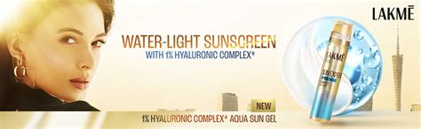 LAKMÉ Sun Expert 1% Hyaluronic Water-Light Sunscreen Gel Spf 50 Pa ...