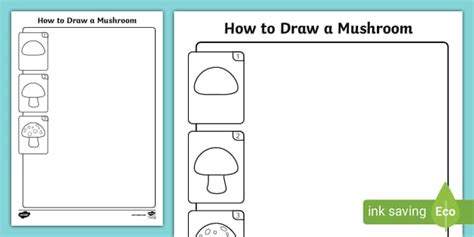 How to Draw a Mushroom