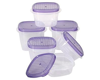 Polyset Fridge Storage Set-6Pcs - Plastic - Purple : Amazon.in: Home ...