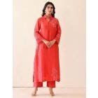 Green Embroidered Lace Chiffon Dress