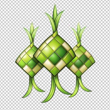 Eid al fit free hand drawing sketch of ketupat | Premium AI-generated PSD