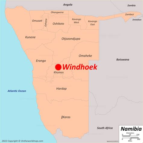 Windhoek Map | Namibia | Detailed Maps of Windhoek