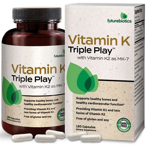 Futurebiotics Vitamin K Triple Play Vitamin K2 MK7 India | Ubuy