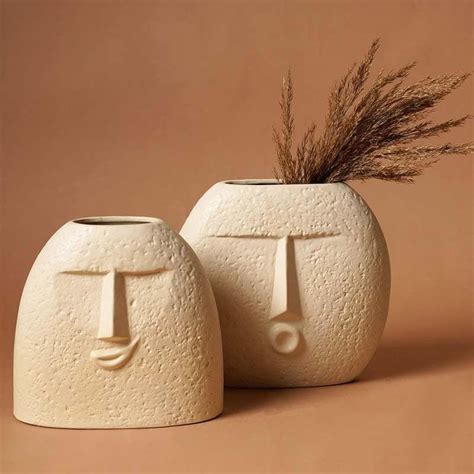 Buy The Faces Vases - Set of Two Online in India | Vaaree