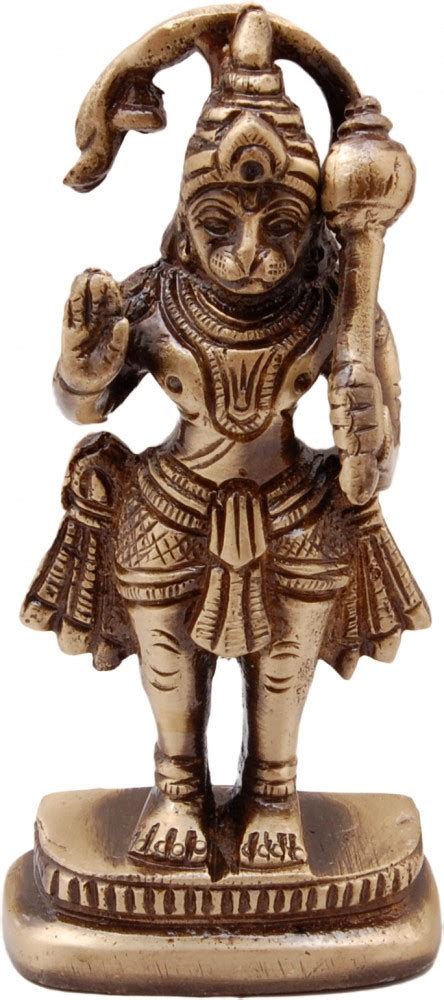 Buy Brass Hanuman Ji Standing Brass Showpiece Online at Best Price