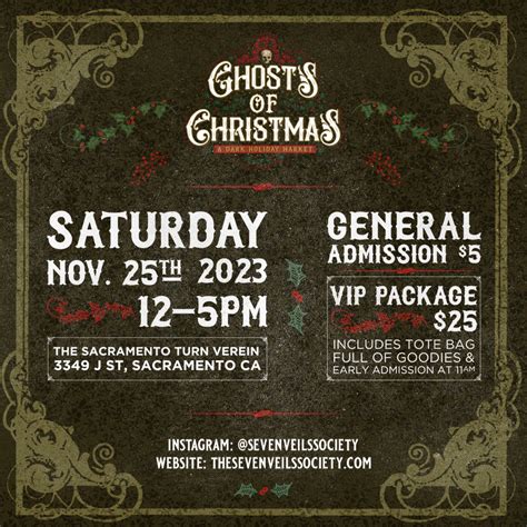 Ghosts of Christmas: A Dark Holiday Market, The Seven Veil's Society at ...