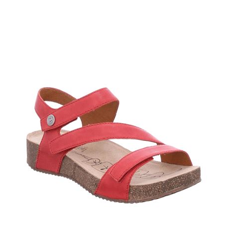 Josef Seibel Tonga 25 Red Leather Sandal - County Shoes Dorchester