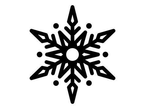 Snowflake SVG Snowflake Silhouette Winter Clip Art Christmas Snowflake ...