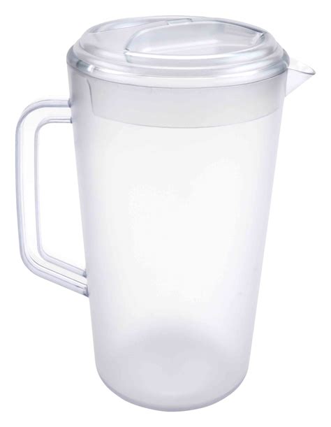 G.E.T. Enterprises 1 Gallon Plastic Pitcher, Clear, BPA-Free, With Lid ...