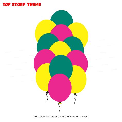 Toy Story Theme Colour 30 Pcs Balloons | Party supplies online – Party ...