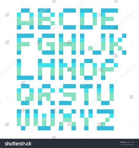 Vector Cute Pixel Art Font 4x5: stockvector (rechtenvrij) 509271940 ...