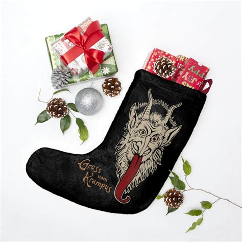 Gruss Vom Krampus (greetings From Krampus) Holiday Stocking Christmas ...
